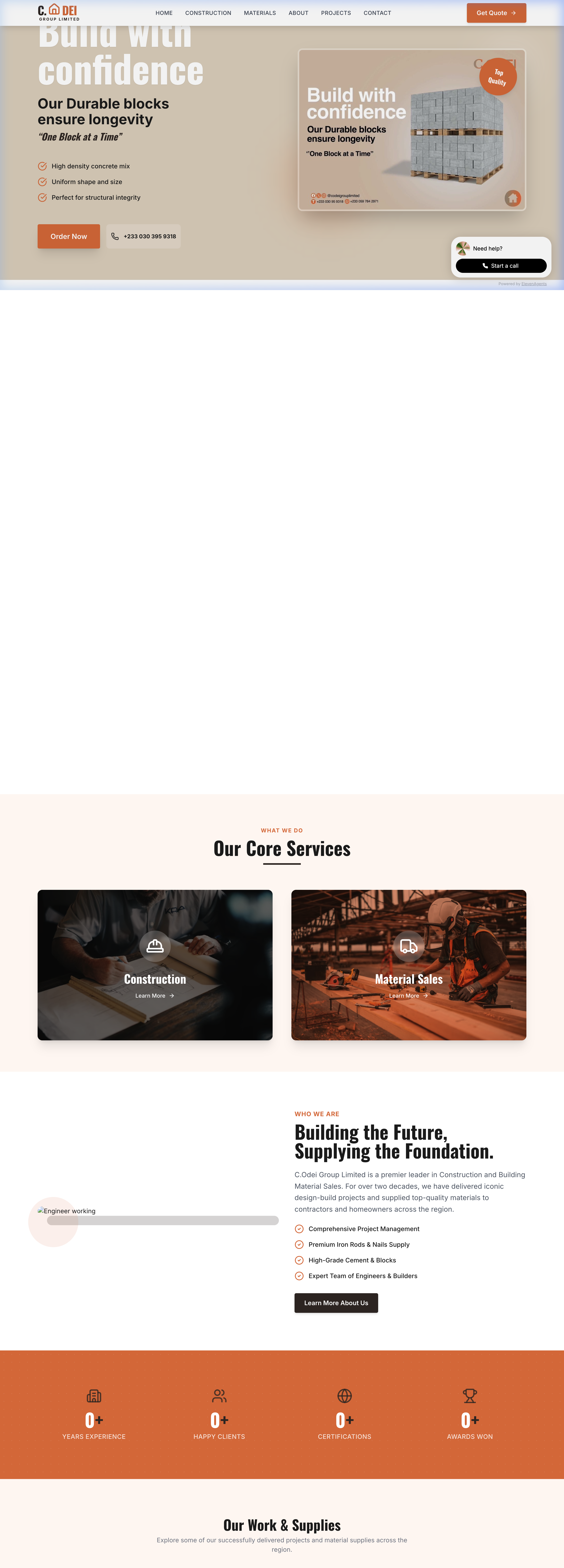 C-Odei Group Corporate Site — built by Web&Code Tech
